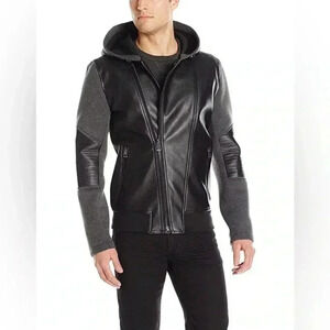 [S]GUESS  Men's Daniel Mix Media Jacket- EUC